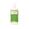 A bottle of CND Scentsations Hand & Body Lotion 33oz with a citrus and green tea scent. The bottle is white with a green label and a pump dispenser. The volume is 31 fl. oz. (915 mL).