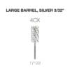 Image showing a Cre8tion 2-Way Carbide Large Barrel Bit 3/32", silver, model number 4CX. Product code: 17122.