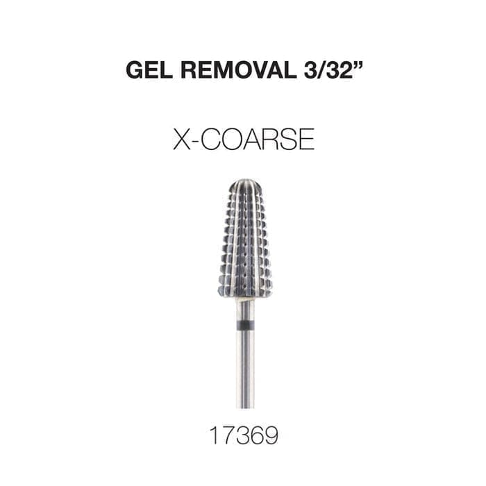 Description: The Cre8tion 2-Way Carbide Tornado Bit 3/32" Gel Removal features an X-coarse texture, perfect for efficient metal gel removal. The product code 17369 is displayed at the bottom.

Product Name: Cre8tion 2-Way Carbide Tornado Bit 3/32" Gel Removal