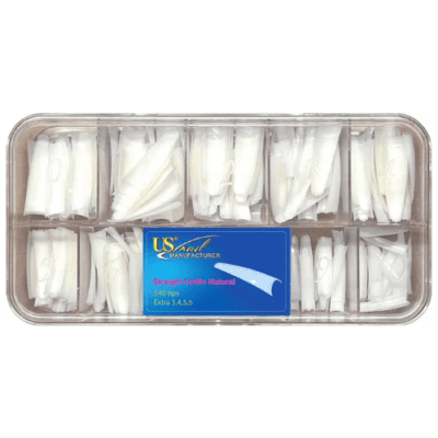 USN Natural Straight Coffin Nail Tip Box (540 tips)