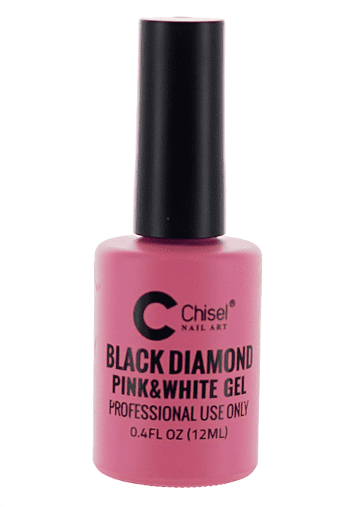 Chisel Black Diamond Pink & White Gel