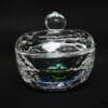 Crystal Beauty Premium Large Round Glass Powder Jar
