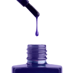 A bottle of apres Gel Color Jelly is being dripped onto a white background.