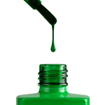 An apres Gel Color Jelly nail polish bottle showcasing a falling droplet.