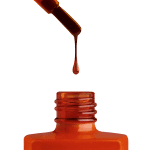 An apres Gel Color Jelly nail polish bottle with a falling droplet.