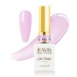 A bottle of Lavis Gel Pink Collection 0.5oz in shade P13, featuring a gold cap and a swatch of the pink color.