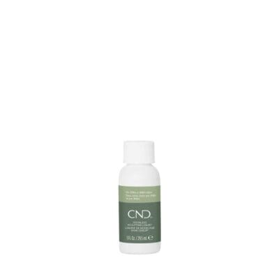 A bottle of CND Odorless Sculpting Liquid 1oz, labeled as "wildflower & chamomile" with a volume of 8.3 fl oz (245 ml), against a white background.